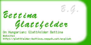 bettina glattfelder business card